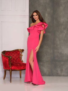 Dave and Johnny 8568 Red Prom Dress