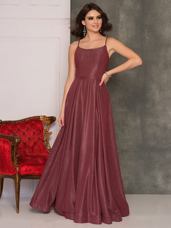 Dave and Johnny 10630 Burgundy Prom Dress