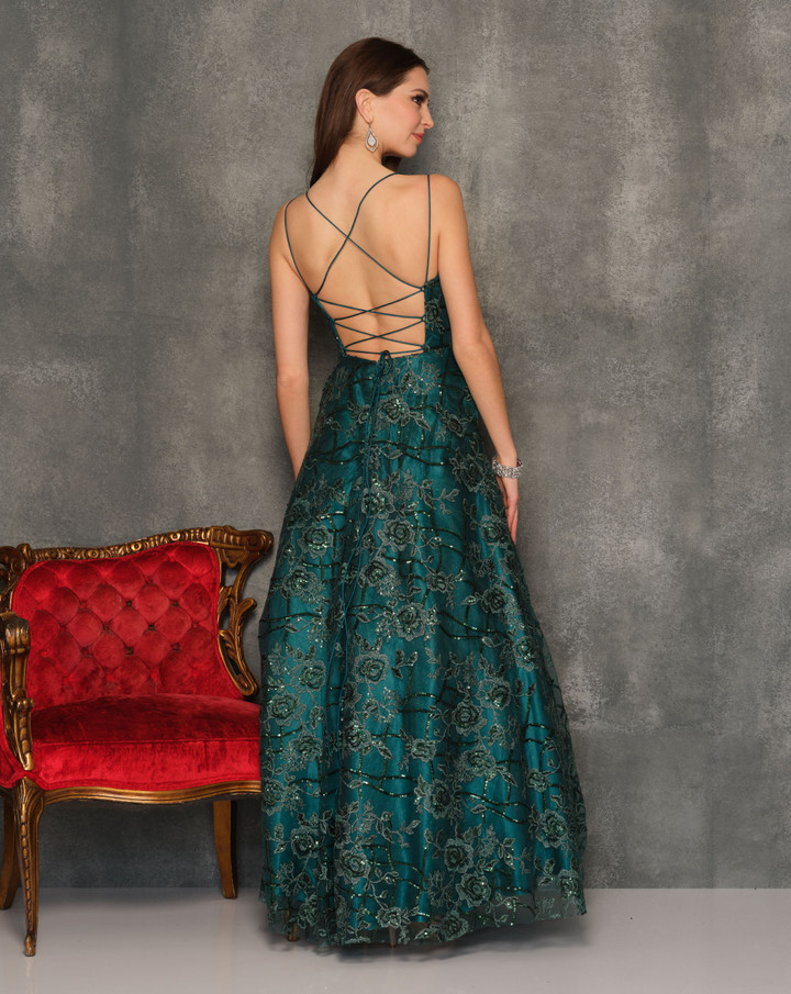 Dave and Johnny 10881 Emerald Prom Dress