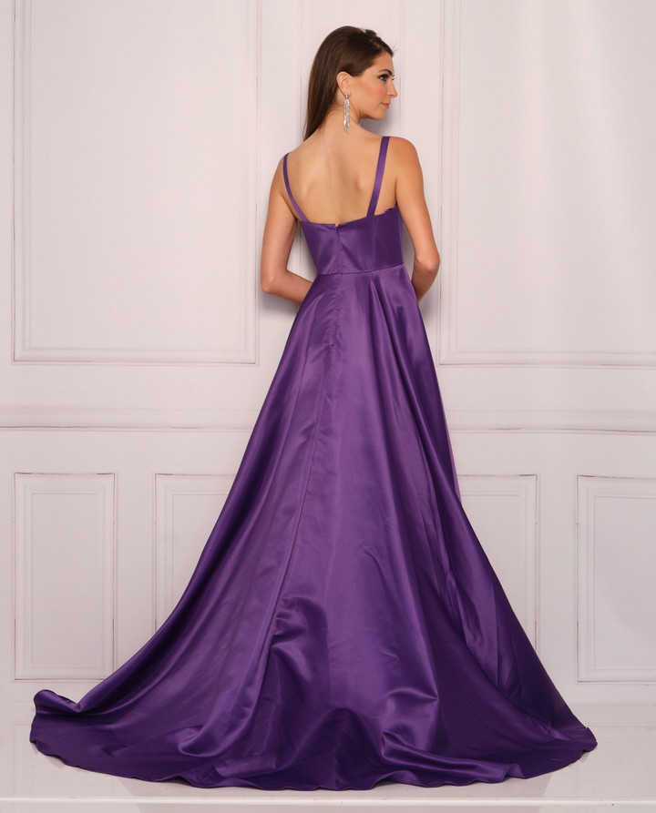 Dave and Johnny 11079 Purple Prom Dress