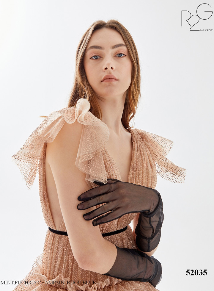 Tarik Ediz 52035 Tulle Demma Prom Dress