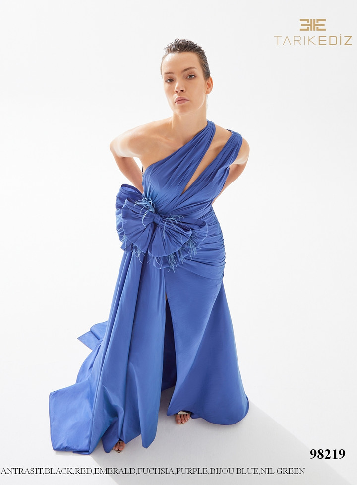 Tarik Ediz 98219 Taffeta Nova Elbise Prom Dress