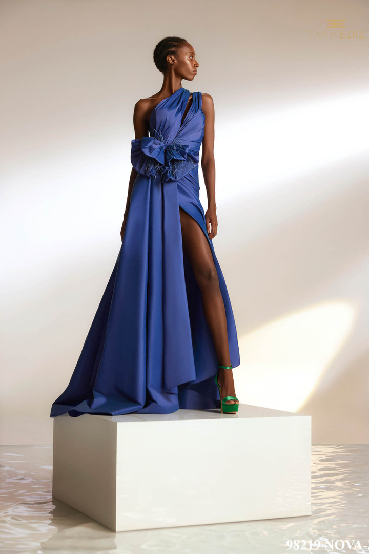Tarik Ediz 98219 Taffeta Nova Elbise Prom Dress