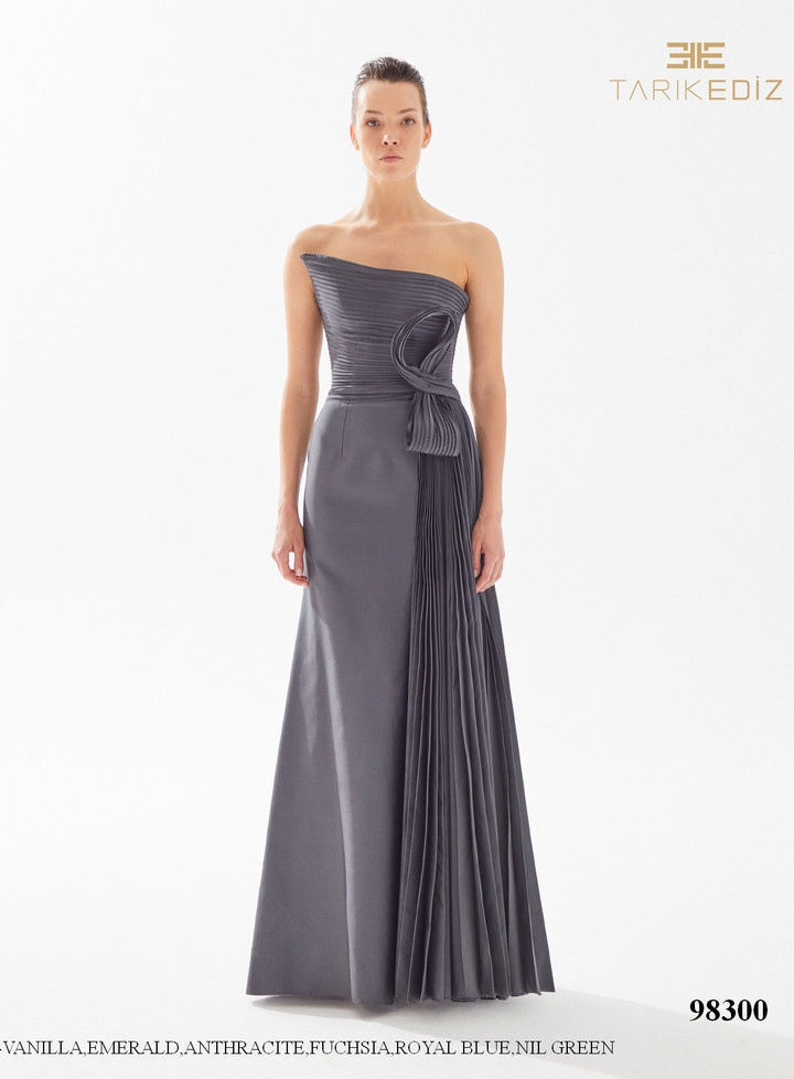 Tarik Ediz 98300 Taffeta Peltz Elbise Prom Dress