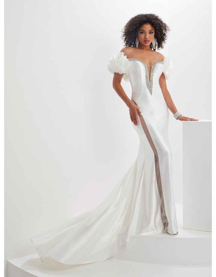 House of Wu 14126 Deep Sweetheart Neck Prom Panoply Gown