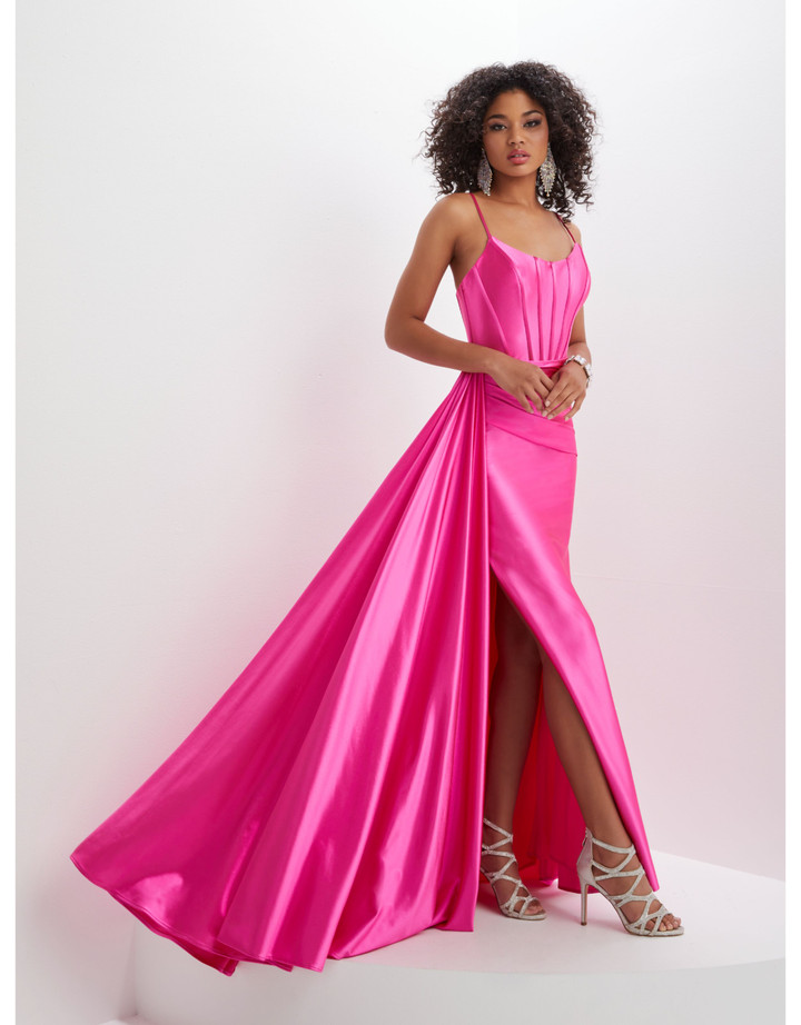 House of Wu 14145 Sleeveless Side Flounce Long Panoply Gown