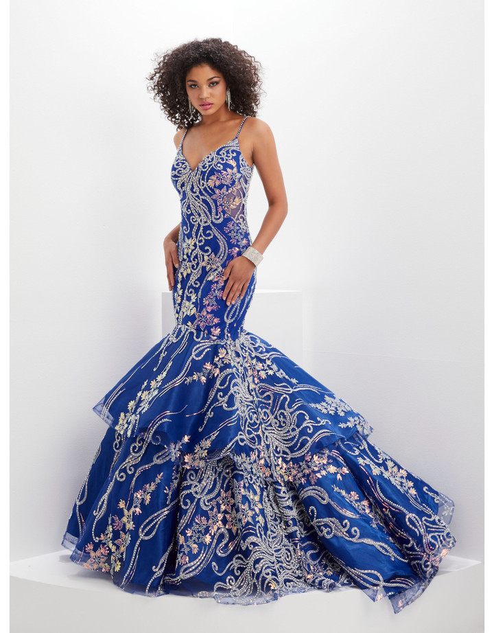 House of Wu 14150 Sweetheart Neck Floral Sequin Panoply Gown