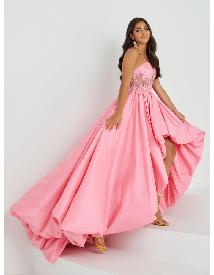 House of Wu 16020 Stretch Taffeta Long Tiffany Designs Gown