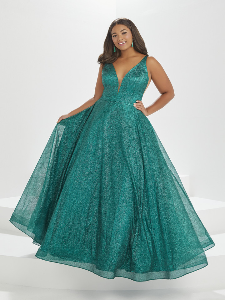 House of Wu 16041 Diamond Tulle Sleeveless Tiffany Plus Gown