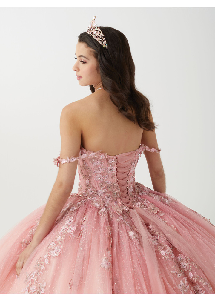 House of Wu 56470 Off Shoulder Neck Sleeveless Fiesta Gown