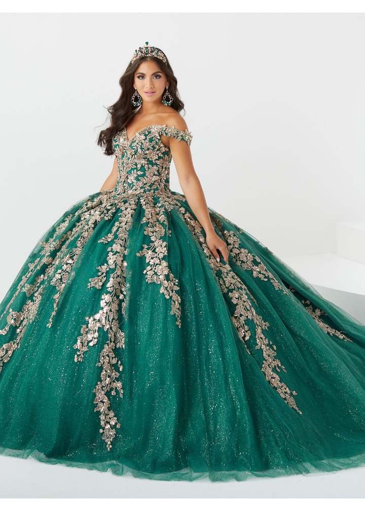 House of Wu 56471 Off Shoulder Sweetheart Neck Fiesta Gown