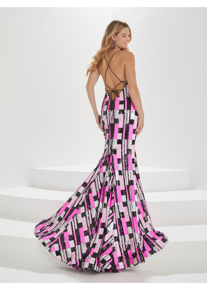 House of Wu 16001 Multi Sequins Tiffany Designs Prom Gown