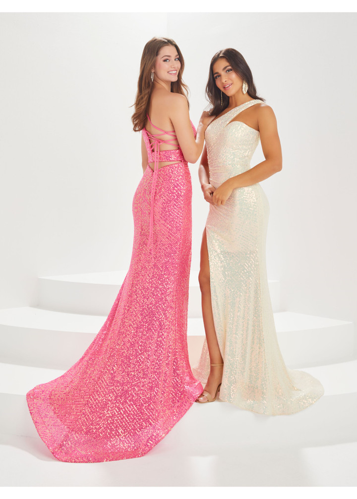 House of Wu 16007 One Shoulder Tiffany Designs Prom Gown