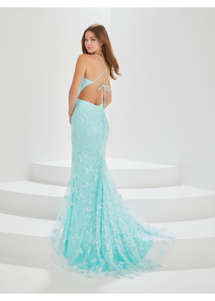 House of Wu 16012 3D Butterfly Mesh Tiffany Designs Gown