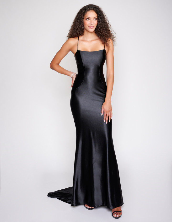 Nina Canacci 6575 Sleeveless Scoop Neck Long Prom Dress