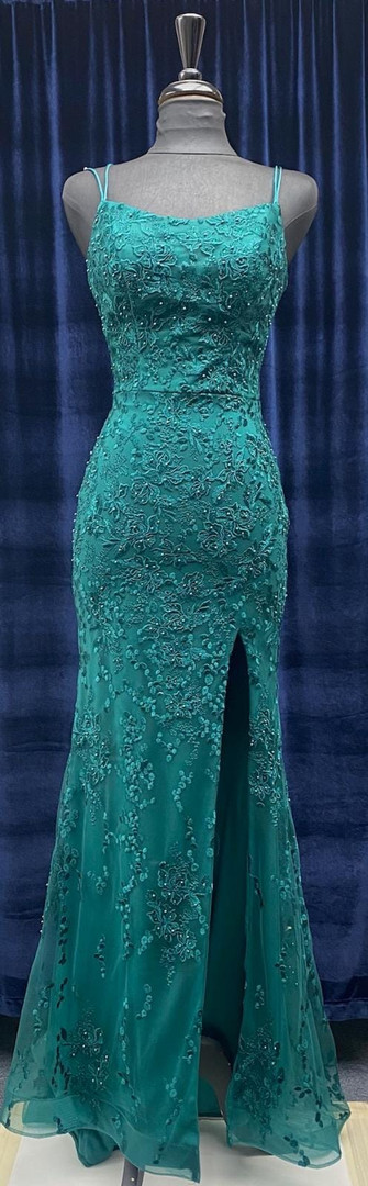 Nina Canacci 6594 Spaghetti Strap Sleeveless Prom Dress