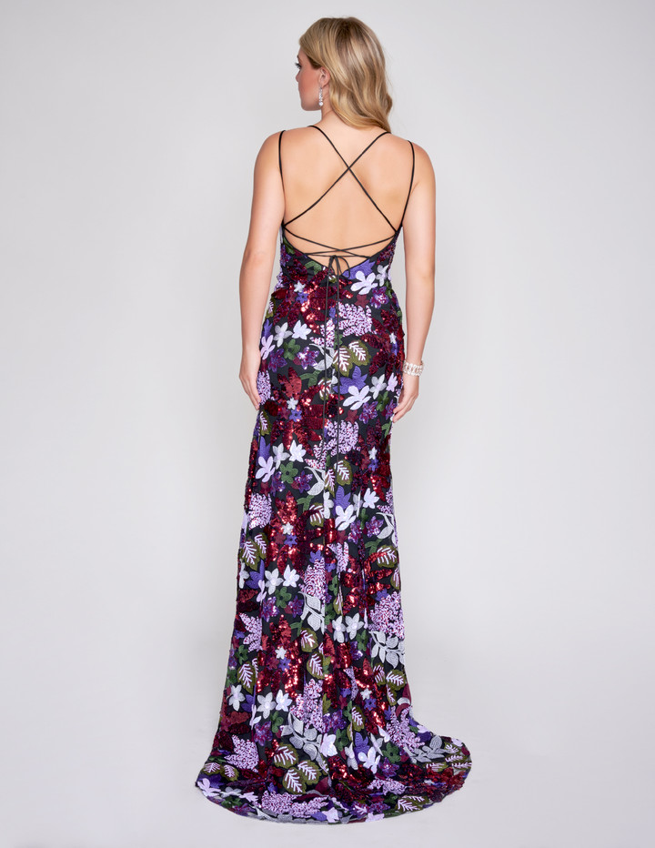 Nina Canacci 3225 Scoop Neck Sleeveless Long Prom Dress