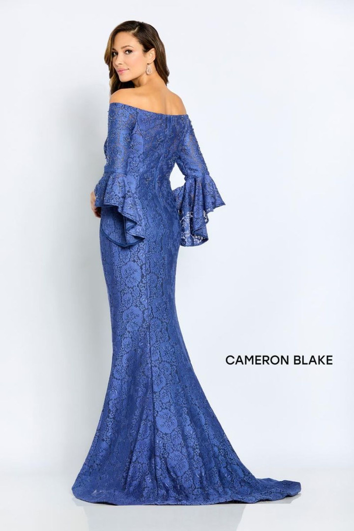 Cameron Blake by Mon Cheri CB103 Stretch Lace Long Dress