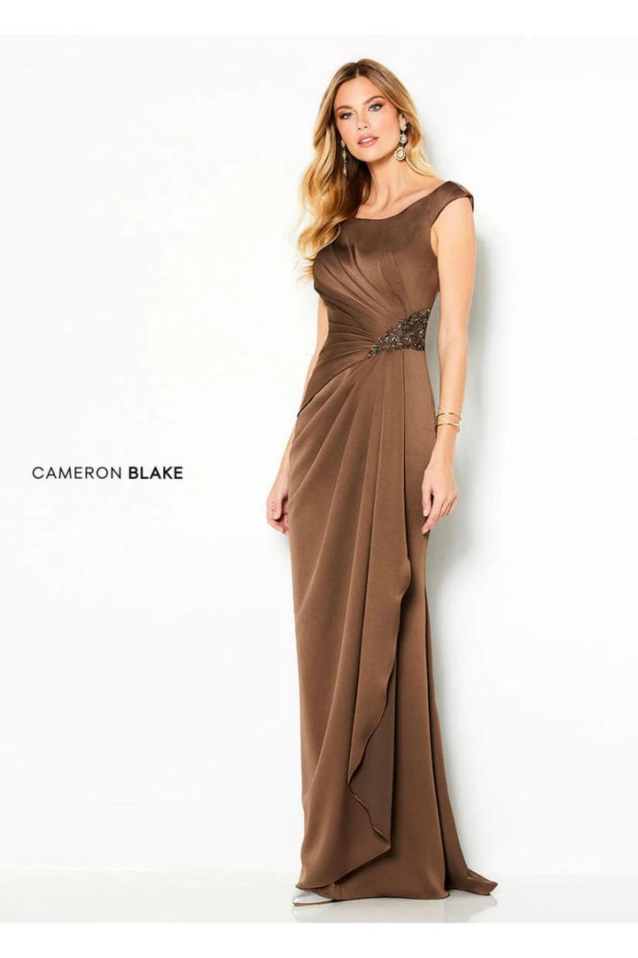 Cameron Blake by Mon Cheri 219676 Stretch Crepe Long Dress