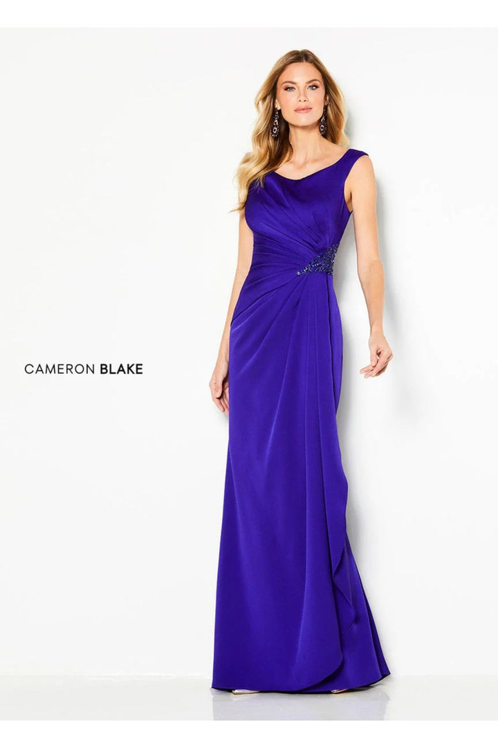 Cameron Blake by Mon Cheri 219676 Stretch Crepe Long Dress
