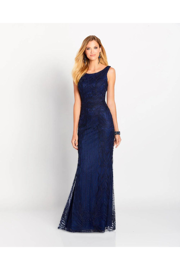 Cameron Blake by Mon Cheri 119644 Allover Lace Long Dress