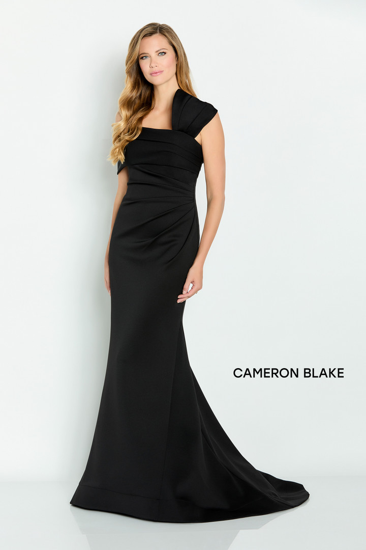 Cameron Blake by Mon Cheri CB144 Heavy Stretch Crepe Dress