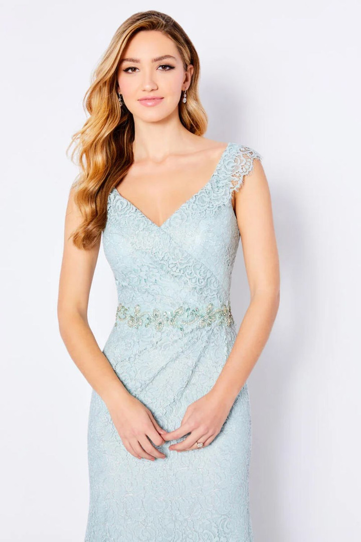 Cameron Blake by Mon Cheri 221682 Stretch Lace Long Dress