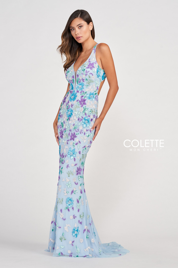 Colette by Daphne CL2088 Sleeveless Beaded Long Dress