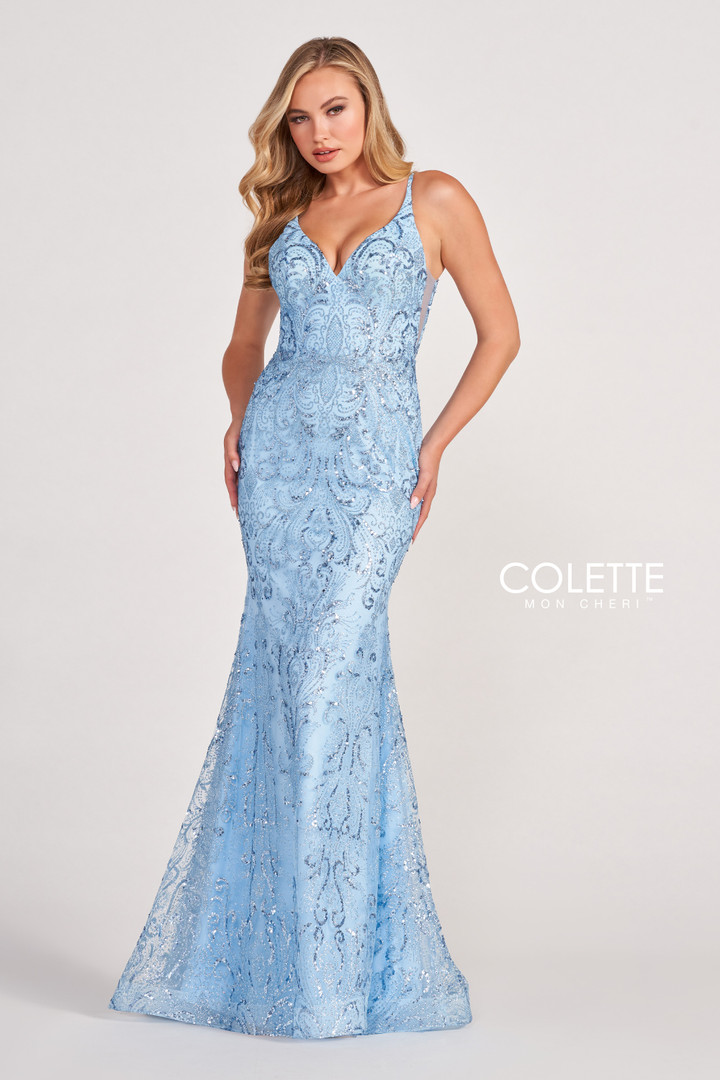Colette by Daphne CL2019 Novelty Glitter Tulle Dress