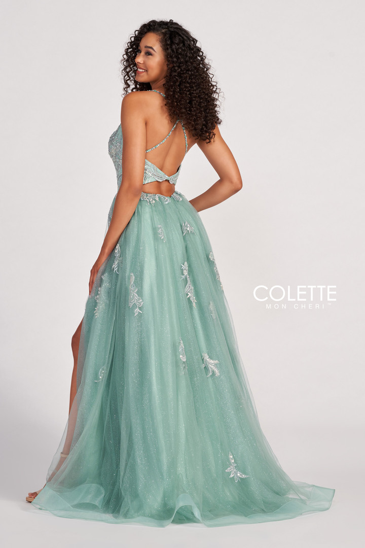 Colette by Daphne CL2062 Sleeveless Tulle Long Dress