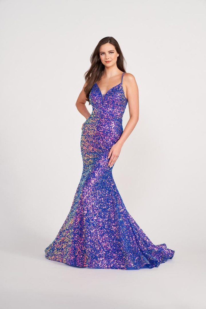 Ellie Wilde by Mon Cheri EW34016 Sequin Jersey Long Dress