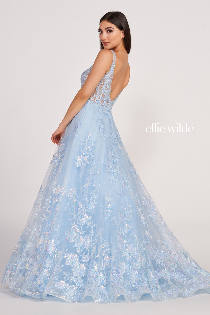 Ellie Wilde by Mon Cheri EW34105 Crystal Beading Long  Dress