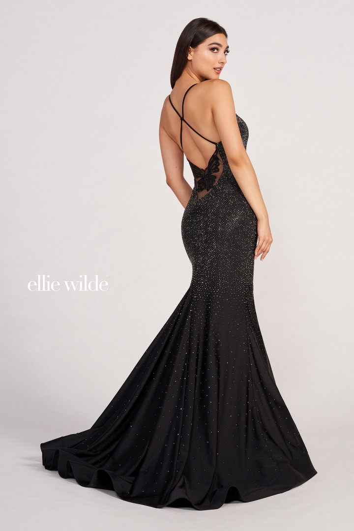 Ellie Wilde by Mon Cheri EW34005 Embroidered Long Prom Dress