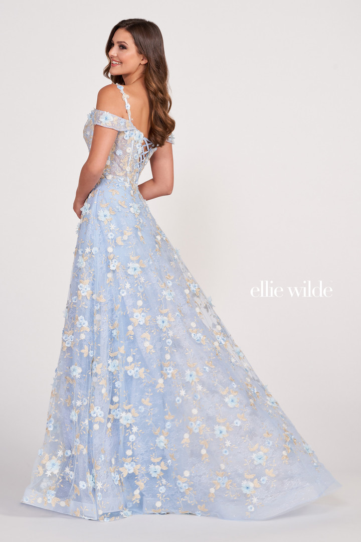 Ellie Wilde by Mon Cheri EW34122 Embroidered Lace Long Dress