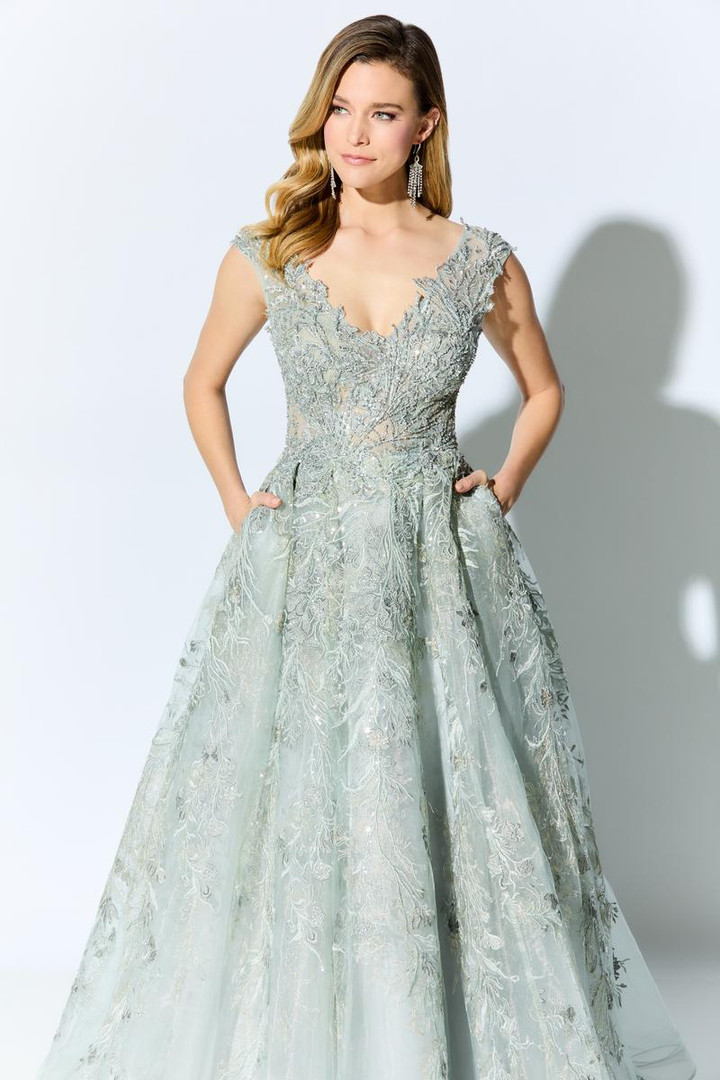 Ivonne D by Mon Cheri ID903 Soft Crenlin Allover Lace Dress