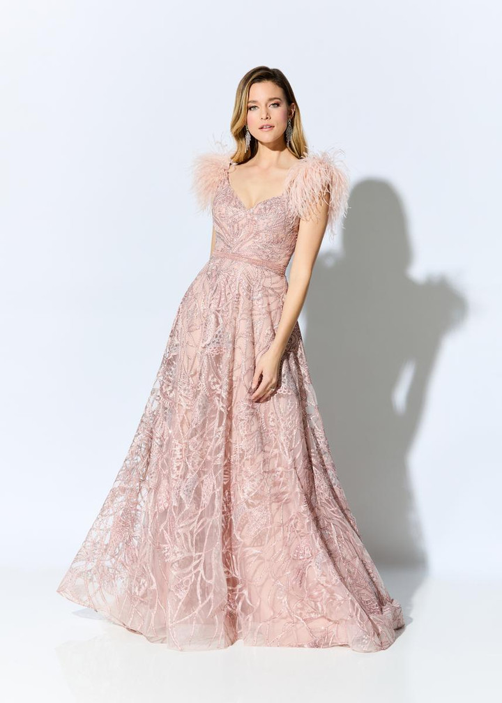 Ivonne D by Mon Cheri ID906 Allover Embroidered Lace Dress