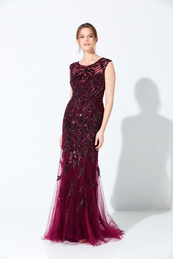 Ivonne D by Mon Cheri 116D31 Illusion Bateau Neck Tulle Gown