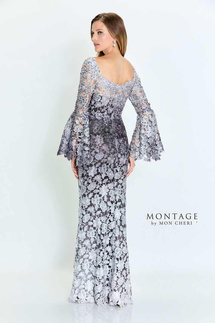 Montage by Mon Cheri M530 Venise Lace Long Sleeve Long Dress