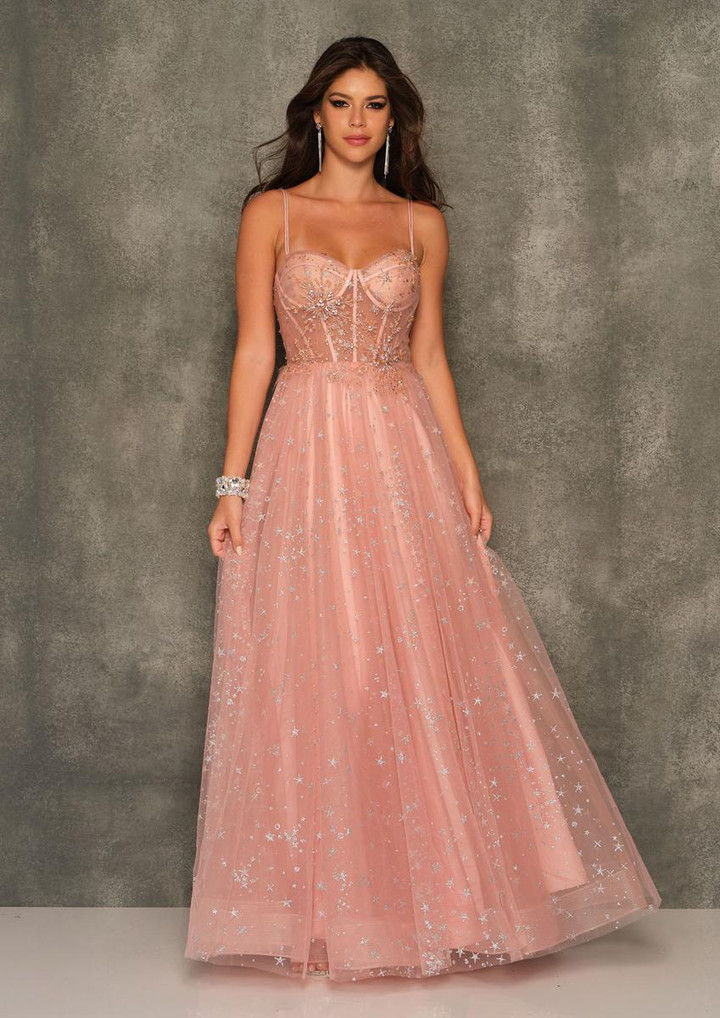 Dave and Johnny 11025 Sleeveless Sweetheart Neck Prom Dress