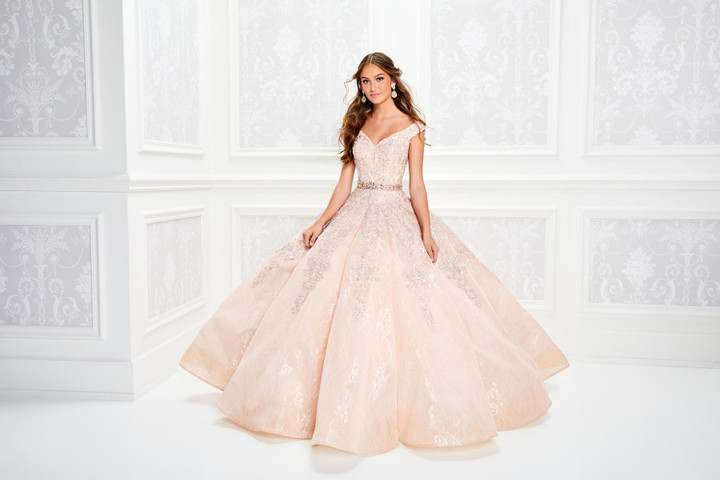 Princesa by Ariana Vara PR11921 Lace Overlay Beading Gown