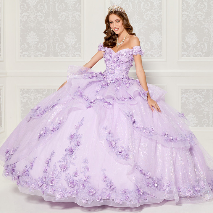 Princesa by Ariana Vara PR30113 Embroidered Lace Ball Gown