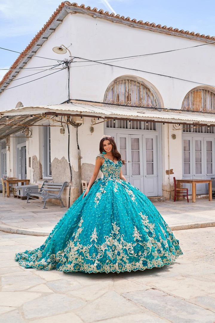 Princesa by Ariana Vara PR30088 Cracked Ice Glitter Gown