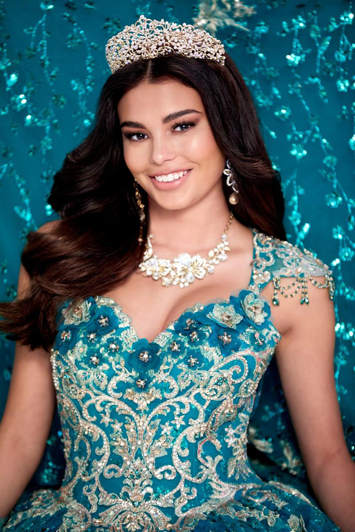 Princesa by Ariana Vara PR30088 Cracked Ice Glitter Gown