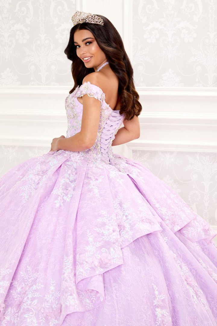 Princesa by Ariana Vara PR30089 Fused Chantilly lace Gown