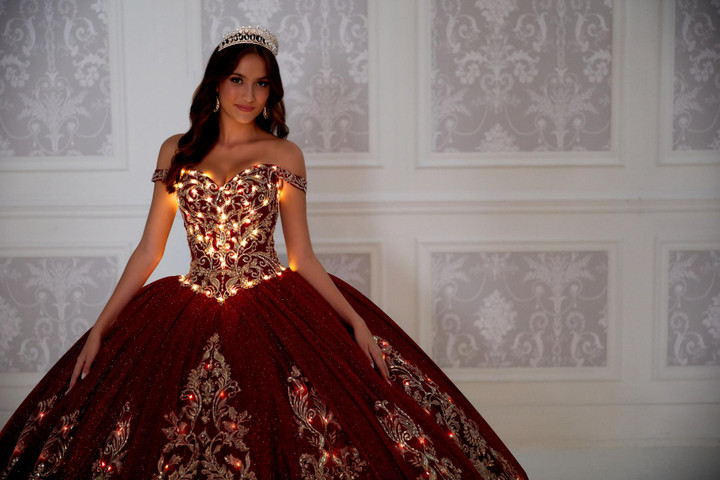 Princesa by Ariana Vara PR12264 Embroidered Lace Long Gown