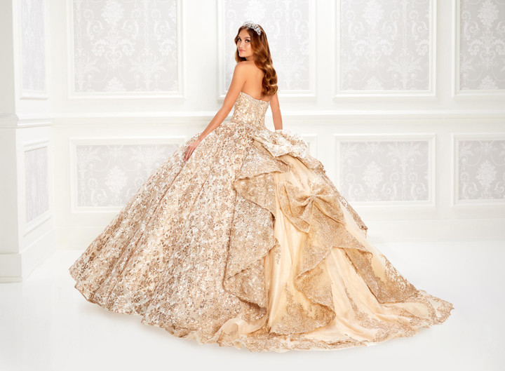 Princesa by Ariana Vara PR22022 Novelty Allover Lace Gown