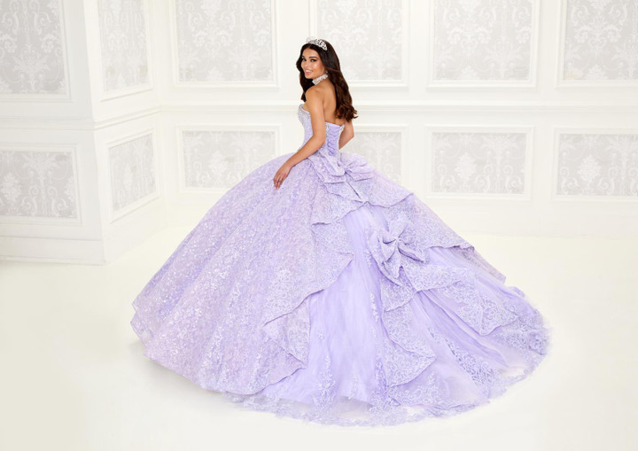 Princesa by Ariana Vara PR22022 Novelty Allover Lace Gown