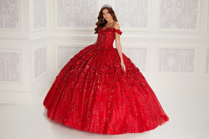 Princesa by Ariana Vara PR22036 Novelty Cracked Ice Gown