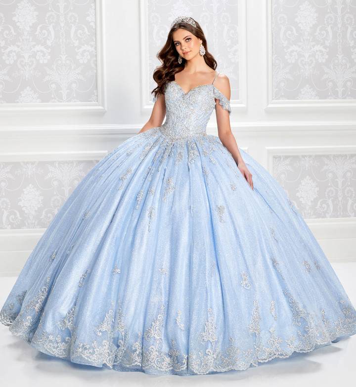 Princesa by Ariana Vara PR22032 Novelty Glitter Tulle Gown