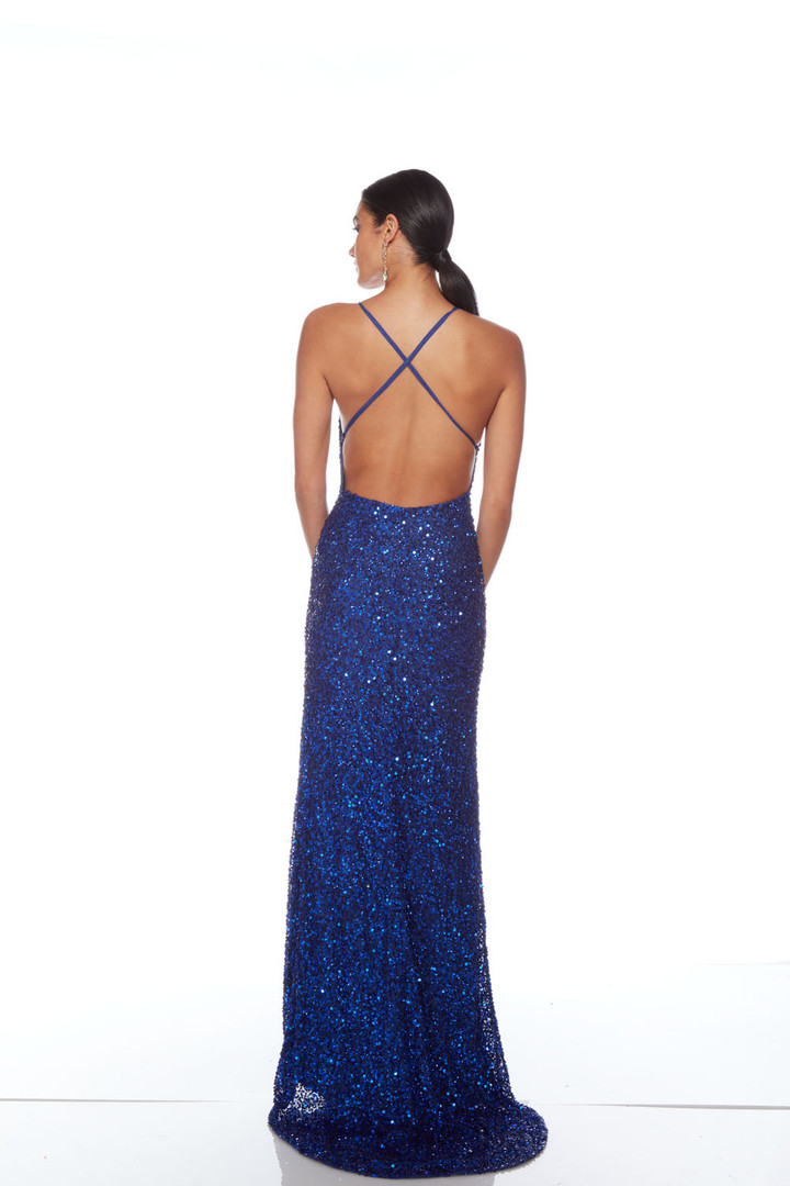 Alyce Paris 88002 Hand Beaded Deep V-Neck Sleeveless Dress